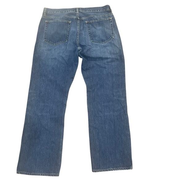 J. Crew Mens Bootcut Denim Jeans Size 36x32 Medium Wash Basic Simple Classic - Picture 4 of 5
